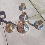 Vintage 2 zilveren kandelaars St Medard met stempel, Antiquités & Art, Antiquités | Bougeoirs, Enlèvement ou Envoi, Argent