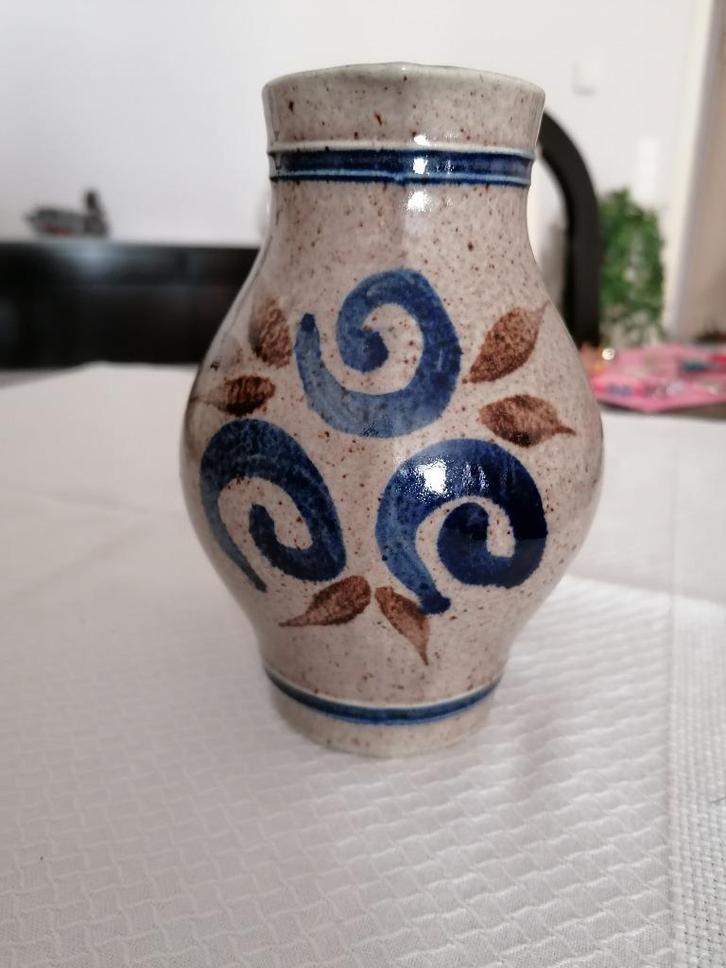 Kleine vintage kruik 0,50 L, in keramiek geëmailleerd met zo, Antiek en Kunst, Antiek | Keramiek en Aardewerk, Ophalen