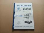 Service Manual: Wurlitzer 2204 (1958) jukebox nieuw !!, Verzenden, Wurlitzer