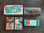 Nintendo switch lite met etui en 2 games, Ophalen of Verzenden, Zo goed als nieuw