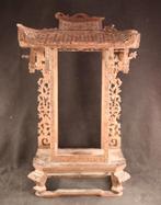Houten altaar met dak in pagode stijl, Ophalen of Verzenden