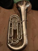 Willson Excelsior Bb-Tuba, Musique & Instruments, Instruments à vent | Autre, Enlèvement, Utilisé, Cuivre, Avec valise ou sac