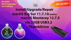 Installez macOS Big Sur 11.7.10 + Monterey 12.7.5 via USB, Informatique & Logiciels, Systèmes d'exploitation, MacOS, Envoi, Neuf