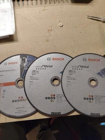 3* Bosch 230mm slijpschijven nieuw! beschikbaar voor biedingen
