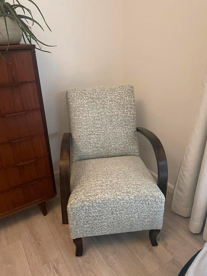 70’s zetel - opnieuw gestoffeerd, Huis en Inrichting, Fauteuils, Nieuw, Ophalen