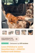 Luxe pelsbarn autobeschermer - bruin, Dieren en Toebehoren, Hondenmanden, Ophalen, Zo goed als nieuw
