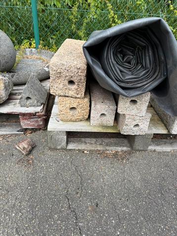 Fonteinstenen overschot, ongebruikt, winkelwaarde 200-300€ beschikbaar voor biedingen