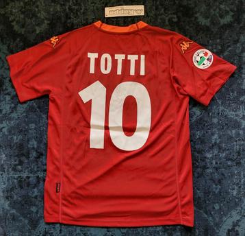 Chemise New Kappa AS Roma 2000/2001 Totti 10 taille moyenne disponible aux enchères