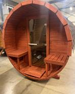 sauna-barrel 3m met half panoramisch raam, Hobby en Vrije tijd, Nieuw, Ophalen of Verzenden