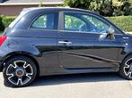 Fiat 500C Cabrio Sport–Mild Hybrid–Topstaat- Geen funbieders, Auto's, 88 g/km, Cabriolet, Leder en Stof, Zwart