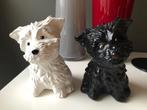 Figurines de chiens (noir et blanc), Collections, Statues & Figurines, Animal, Utilisé, Enlèvement ou Envoi