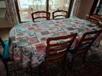 Complete eetkamer, Ophalen, Zo goed als nieuw, 4 tot 6 stoelen
