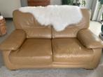 Kwaliteitsvolle leder zetel EN bijhorende leder poef, Enlèvement, Comme neuf