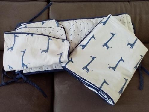 DEKBEDSET MET OMRANDING, Kinderen en Baby's, Kinderkamer | Beddengoed, Gebruikt, Dekbedovertrek, Wit, Ophalen of Verzenden