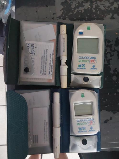 testapparatuur voor bloedglucose (suiker) +verschillende BOX, Diversen, Verpleegmiddelen, Gebruikt, Ophalen