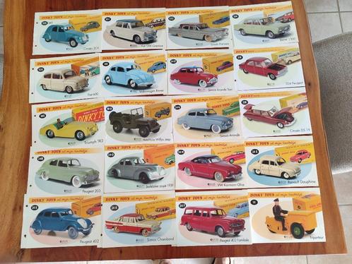 Lot 9 = 20 fiches/fascicules Dinky ATLAS, Hobby en Vrije tijd, Modelauto's | 1:43, Zo goed als nieuw, Overige typen, Dinky Toys