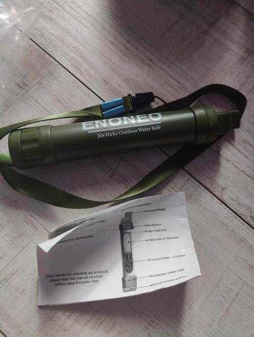 Paille filtrante de survie jamais utilisée, Sport en Fitness, Bergsport en Wandelen, Nieuw, Ophalen of Verzenden