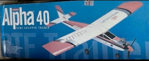 Avion Radio-Commandé Alpha 40 PRÊT À VOLER, Hobby en Vrije tijd, Modelbouw | Vliegtuigen en Helikopters, Nieuw, Vliegtuig, Ophalen