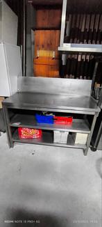 Roestvrijstalen tafel met credence, Zakelijke goederen, Ophalen