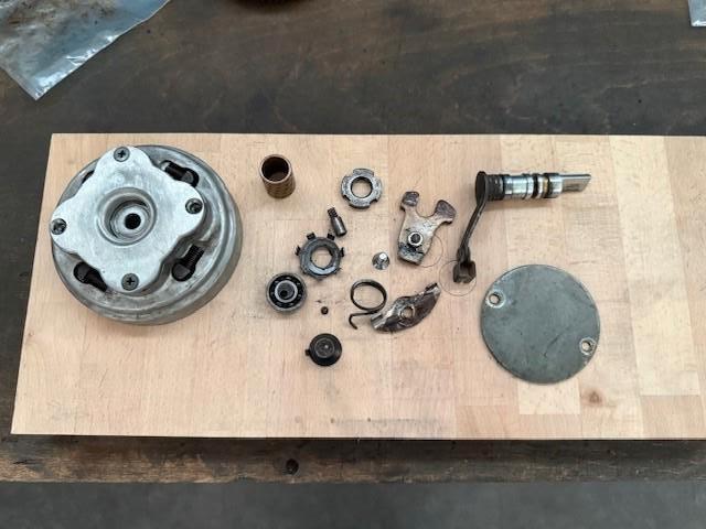 Honda SS50 koppeling + primaire overbrenging, Vélos & Vélomoteurs, Pièces de cyclomoteur | Général, Utilisé, Bloc, Enlèvement ou Envoi