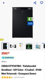 Tafel frigo met vriesvak, Elektronische apparatuur, Koelkasten en IJskasten, 100 tot 150 liter, Ophalen, Nieuw, Met vriesvak