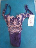 Sexy string met vlinder paars (NIEUW), Geen merk, Ophalen of Verzenden, Paars, String
