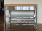 Table de travail cuisine - Desserte, Maison & Meubles, Tables | Dessertes, Enlèvement, Comme neuf, Verre