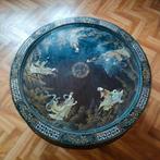 Chinese salontafel met parelmoer-inlegwerk en een glazen bla, Ophalen