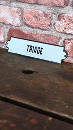 Plaque émaillée triage, Antiquités & Art, Antiquités | Email, Enlèvement ou Envoi
