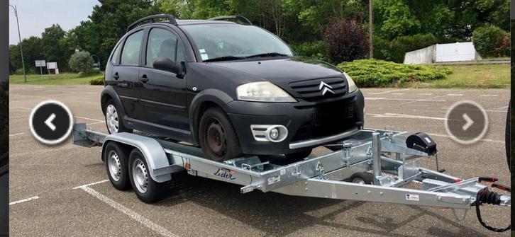 Cherche plateau voiture à louer, Autos : Divers, Remorques, Utilisé, Enlèvement