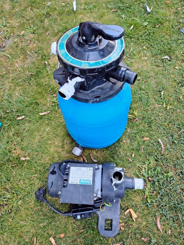 Zandfilterset Waterland gevuld met filterglas, Tuin en Terras, Zwembad-toebehoren, Gebruikt, Ophalen
