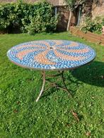 Superbe ancienne table de jardin ou de terrasse en mozaïek, Enlèvement