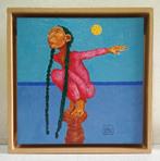 « Sirène » L'une de mes deux peintures humoristiques, Antiquités & Art, Art | Peinture | Moderne, Envoi