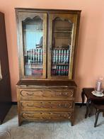 Houten Antieken Boekenkast, Huis en Inrichting, Gebruikt, Met deur(en), 50 tot 100 cm, 150 tot 200 cm