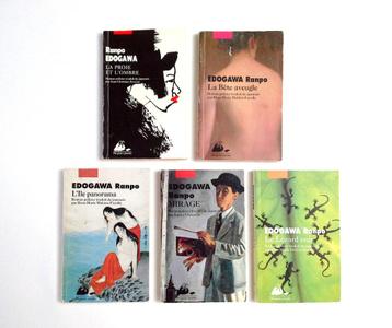 Lot de 5 livres policiers de Edogawa Ranpo beschikbaar voor biedingen