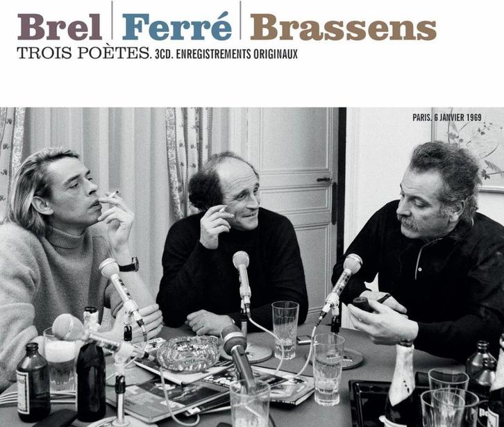 cd new: BREL + FERRE + BRASSENS - Trois Poètes (2010), Cd's en Dvd's, Cd's | Franstalig, Nieuw in verpakking, Ophalen of Verzenden