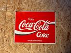 Coca cola uithangbord metaal, Collections, Marques & Objets publicitaires, Utilisé, Enlèvement ou Envoi, Panneau publicitaire
