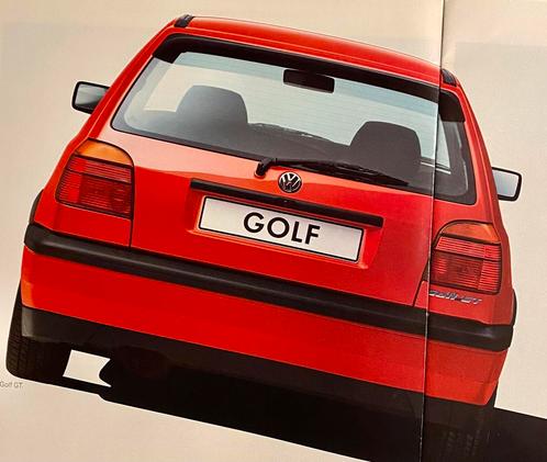 VW GOLF GTi / SYNCHRO 1994 Autofolder, Boeken, Auto's | Folders en Tijdschriften, Zo goed als nieuw, Volkswagen, Verzenden