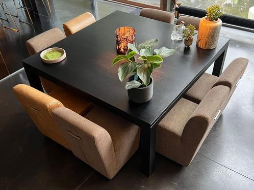 Eetkamer STOELEN te koop (8stuks)., Huis en Inrichting, Stoelen, Zo goed als nieuw, Vijf, Zes of meer stoelen, Bruin, Ophalen