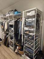 Dressingkast Wit staal en wit Plastic, Huis en Inrichting, Ophalen, Gebruikt, 200 cm of meer, Modern