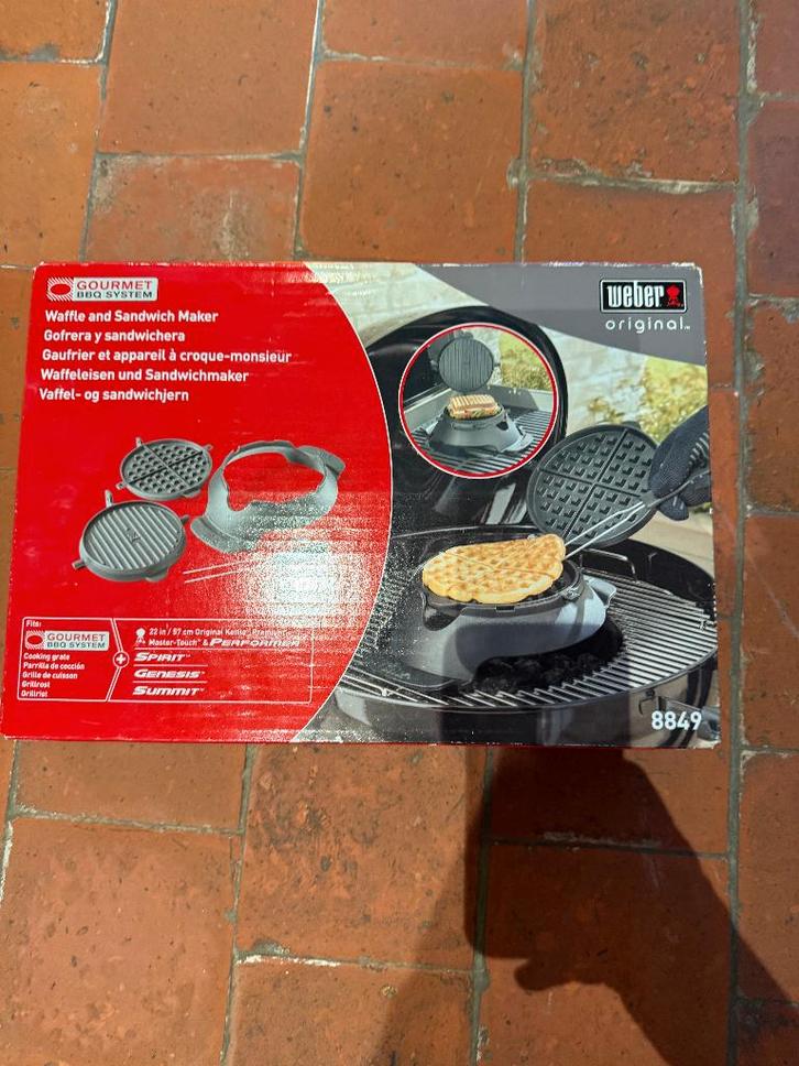 machine à gaufres et/ou à sandwichs pour barbecue, Jardin & Terrasse, Barbecues au charbon de bois, Neuf, Enlèvement ou Envoi