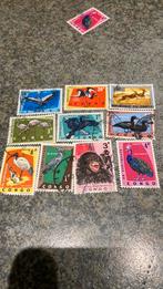 10 gestempelde dierenzegels republque du CONGO, Postzegels en Munten, Ophalen of Verzenden