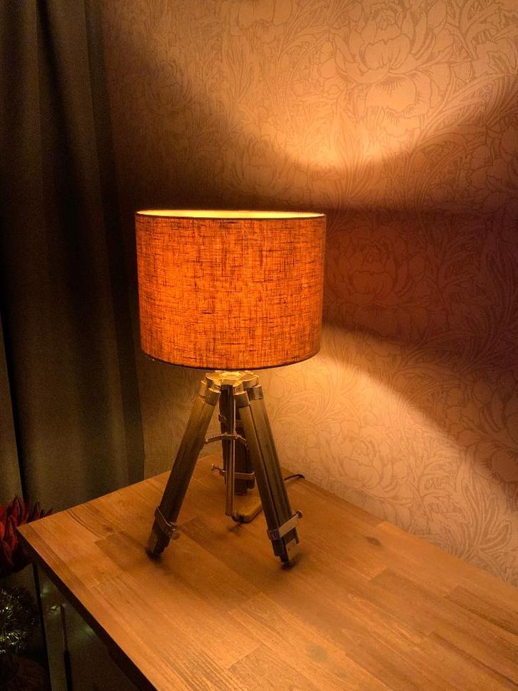 Landelijke lamp, Huis en Inrichting, Lampen | Tafellampen, Zo goed als nieuw, Ophalen