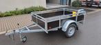 Remorque 1 axe neuve 132 x 205 cm avec équipement complet, Enlèvement, Comme neuf