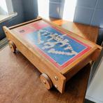 Chariot avec jeu de construction en bois, Enfants & Bébés, Enlèvement, Utilisé, Jouet à Rouler ou à Bascule