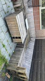 GRATIS HOUTEN ZITHOEK/ paletten, Tuin en Terras, Ophalen, Gebruikt
