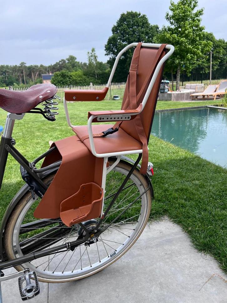Italy retro fietsstoel, Fietsen en Brommers, Fietsaccessoires | Fietsstoeltjes, Zo goed als nieuw, Ophalen