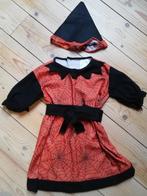 Spinnenweb kleedje Heks Halloween + hoedje - 3 - 4 jaar, Meisje, 104 of kleiner, Ophalen of Verzenden, Zo goed als nieuw