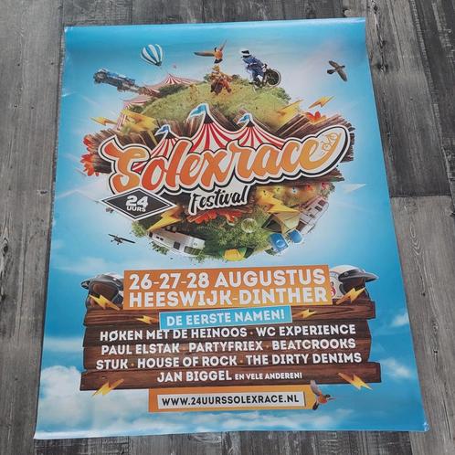 24 uurs Solex Race Festival poster (118,5 x 83,5 cm), Verzamelen, Posters, Zo goed als nieuw, Ophalen of Verzenden