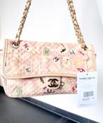CHANEL LIMITED EDITION FLAB BAG ROZE-GOUD, AUTHENTIEK, Ophalen of Verzenden, Zo goed als nieuw, Roze, Handtas